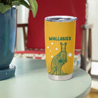Australia Rugby Tumbler Cup Wallabies Aboriginal Pattern