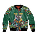 Custom Australia Rugby Bomber Jacket Koala Mascot Aboriginal Pattern