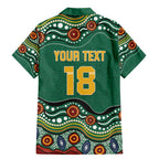 Custom Australia Rugby Family Matching Mermaid Dress and Hawaiian Shirt Koala Mascot Aboriginal Pattern