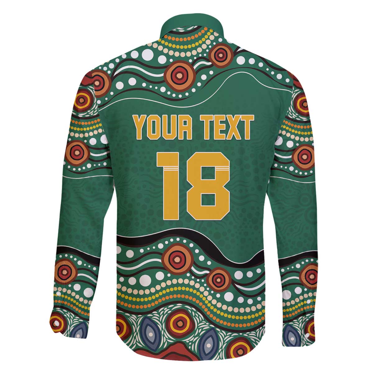 Custom Australia Rugby Family Matching Off The Shoulder Long Sleeve Dress and Hawaiian Shirt Koala Mascot Aboriginal Pattern