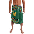 Custom Australia Rugby Lavalava Koala Mascot Aboriginal Pattern