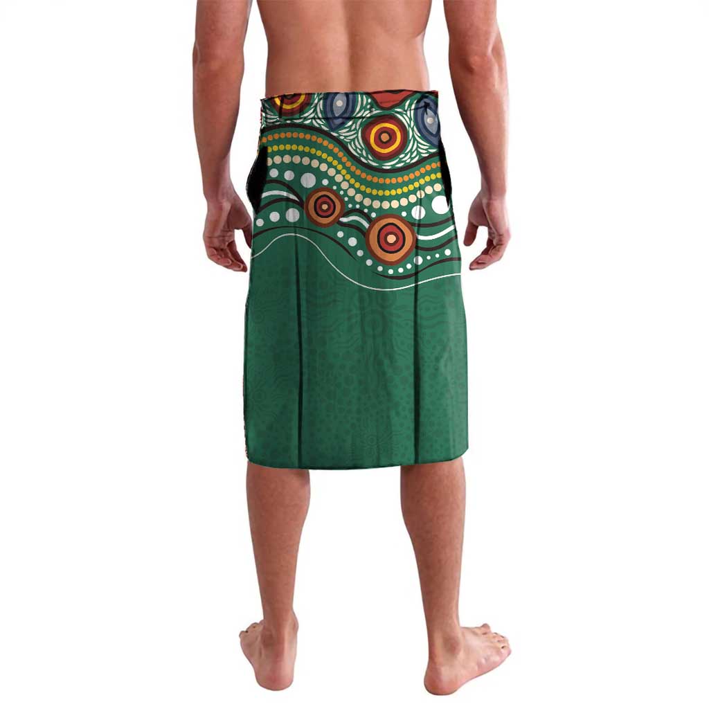 Custom Australia Rugby Lavalava Koala Mascot Aboriginal Pattern