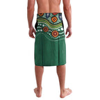 Custom Australia Rugby Lavalava Koala Mascot Aboriginal Pattern
