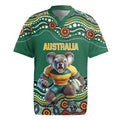 Custom Australia Rugby Rugby Jersey Koala Mascot Aboriginal Pattern
