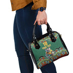 Custom Australia Rugby Shoulder Handbag Koala Mascot Aboriginal Pattern