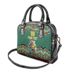 Custom Australia Rugby Shoulder Handbag Koala Mascot Aboriginal Pattern