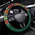 Australia Rugby Steering Wheel Cover Koala Mascot Aboriginal Pattern