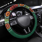 Australia Rugby Steering Wheel Cover Koala Mascot Aboriginal Pattern