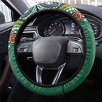 Australia Rugby Steering Wheel Cover Koala Mascot Aboriginal Pattern