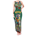 Custom Australia Rugby Tank Maxi Dress Koala Mascot Aboriginal Pattern