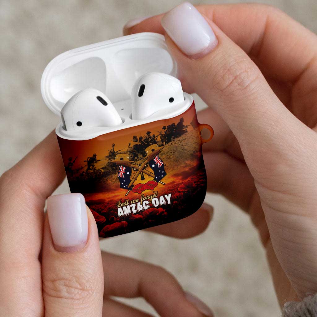 ANZAC Day Lest We Forget AirPods Case Australian Veterans Remembrance Tribute