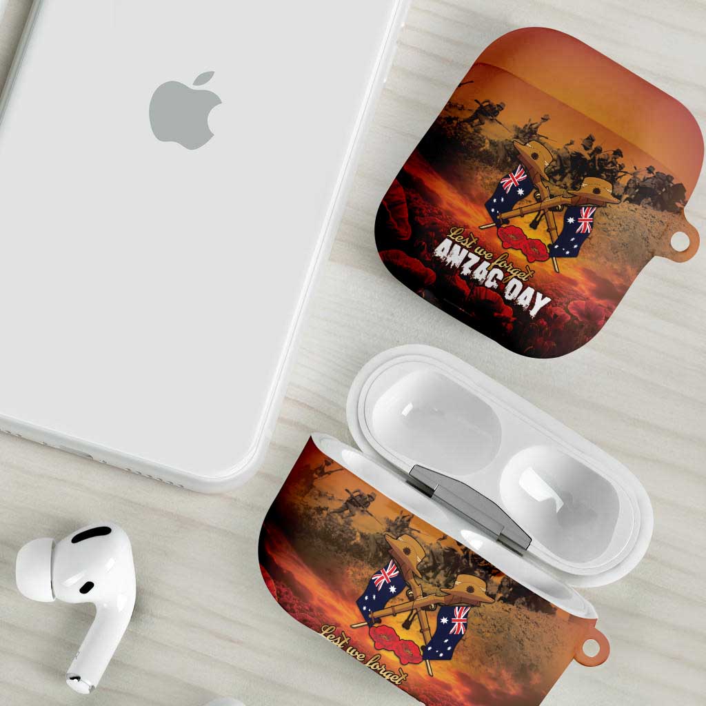 ANZAC Day Lest We Forget AirPods Case Australian Veterans Remembrance Tribute