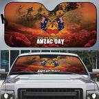 ANZAC Day Lest We Forget Auto Sun Shade Australian Veterans Remembrance Tribute