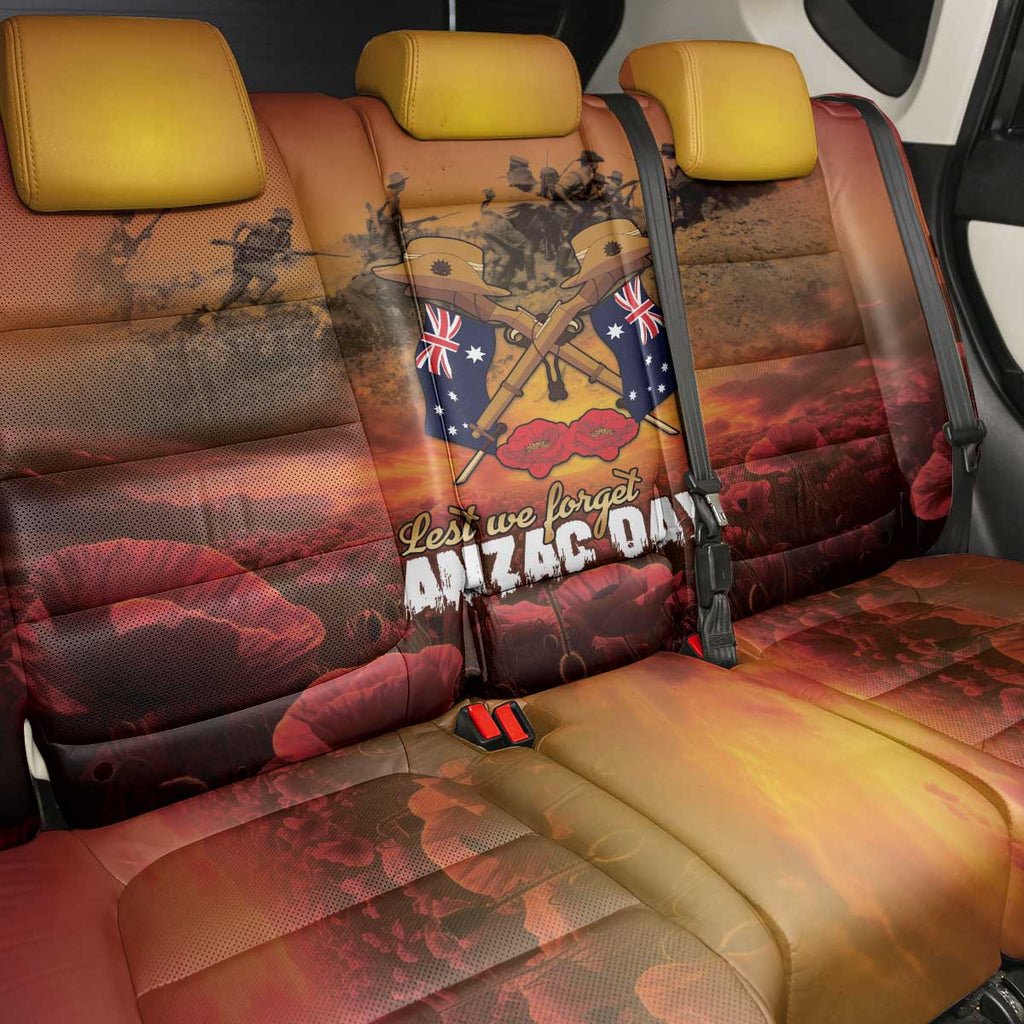 ANZAC Day Lest We Forget Back Car Seat Cover Australian Veterans Remembrance Tribute