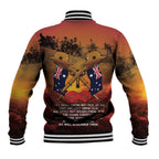ANZAC Day Lest We Forget Baseball Jacket Australian Veterans Remembrance Tribute