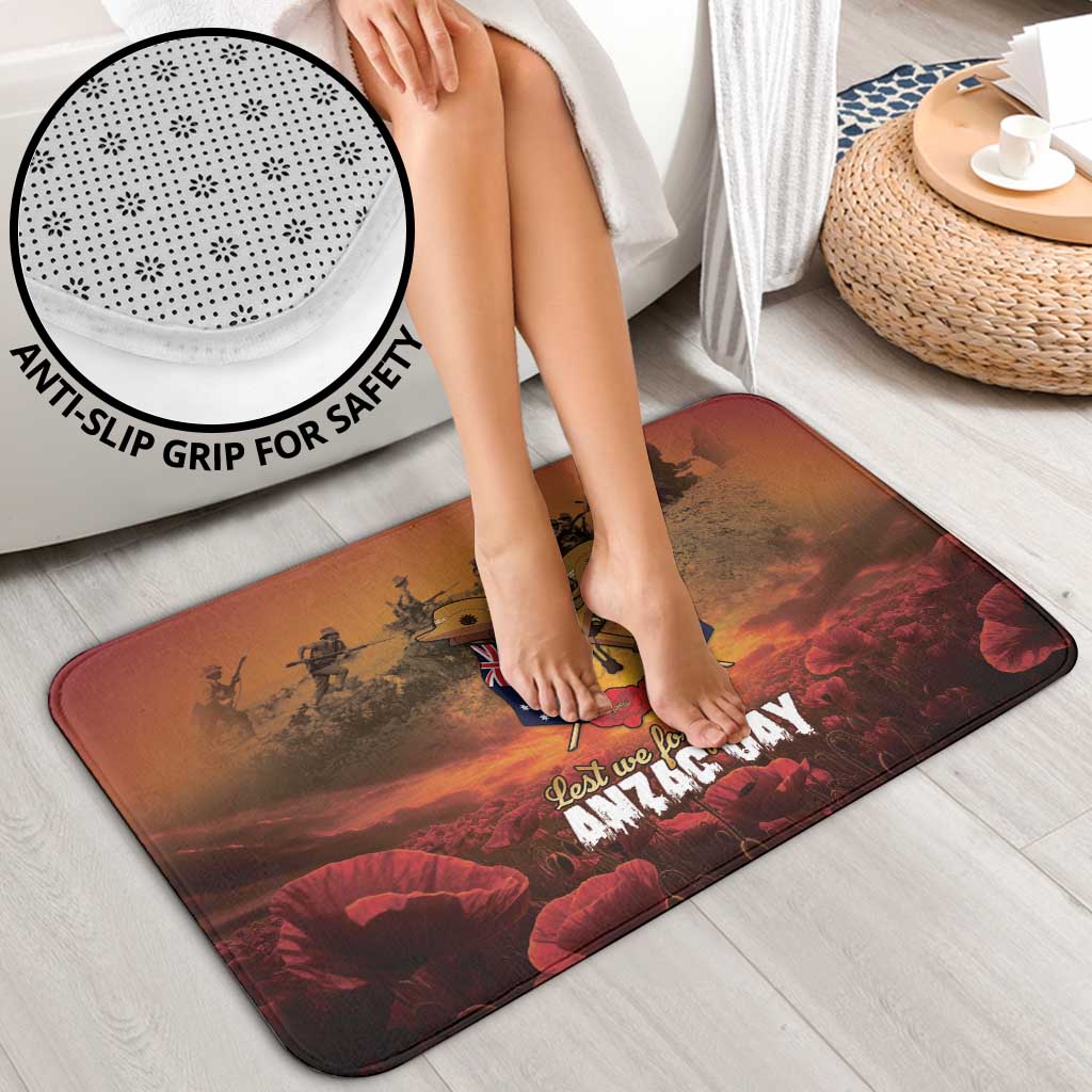 ANZAC Day Lest We Forget Bathroom Set Australian Veterans Remembrance Tribute
