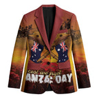 ANZAC Day Lest We Forget Blazer Australian Veterans Remembrance Tribute