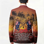ANZAC Day Lest We Forget Blazer Australian Veterans Remembrance Tribute