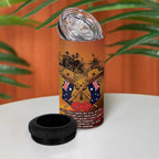 ANZAC Day Lest We Forget 4 in 1 Can Cooler Tumbler Australian Veterans Remembrance Tribute