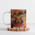 ANZAC Day Lest We Forget Ceramic Mug Australian Veterans Remembrance Tribute