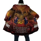 ANZAC Day Lest We Forget Cloak Australian Veterans Remembrance Tribute