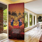 ANZAC Day Lest We Forget Door Cover Australian Veterans Remembrance Tribute