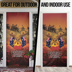 ANZAC Day Lest We Forget Door Cover Australian Veterans Remembrance Tribute
