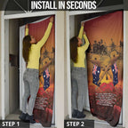ANZAC Day Lest We Forget Door Cover Australian Veterans Remembrance Tribute