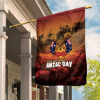 ANZAC Day Lest We Forget Garden Flag Australian Veterans Remembrance Tribute