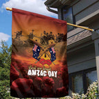 ANZAC Day Lest We Forget Garden Flag Australian Veterans Remembrance Tribute