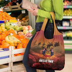 ANZAC Day Lest We Forget Grocery Bag Australian Veterans Remembrance Tribute