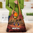 ANZAC Day Lest We Forget Grocery Bag Australian Veterans Remembrance Tribute