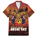 ANZAC Day Lest We Forget Hawaiian Shirt Australian Veterans Remembrance Tribute