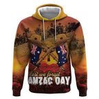 ANZAC Day Lest We Forget Hoodie Australian Veterans Remembrance Tribute