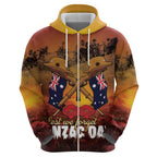 ANZAC Day Lest We Forget Hoodie Australian Veterans Remembrance Tribute