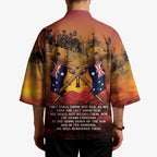 ANZAC Day Lest We Forget Kimono Australian Veterans Remembrance Tribute