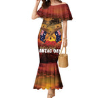 ANZAC Day Lest We Forget Mermaid Dress Australian Veterans Remembrance Tribute