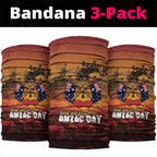 ANZAC Day Lest We Forget Neck Gaiter Australian Veterans Remembrance Tribute