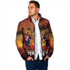 ANZAC Day Lest We Forget Padded Jacket Australian Veterans Remembrance Tribute
