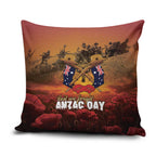 ANZAC Day Lest We Forget Pillow Cover Australian Veterans Remembrance Tribute