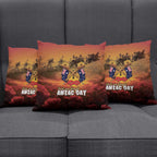 ANZAC Day Lest We Forget Pillow Cover Australian Veterans Remembrance Tribute