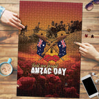 ANZAC Day Lest We Forget Puzzle Australian Veterans Remembrance Tribute