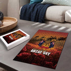 ANZAC Day Lest We Forget Puzzle Australian Veterans Remembrance Tribute