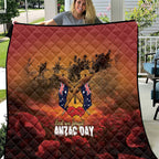 ANZAC Day Lest We Forget Quilt Australian Veterans Remembrance Tribute