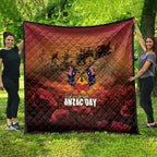 ANZAC Day Lest We Forget Quilt Australian Veterans Remembrance Tribute