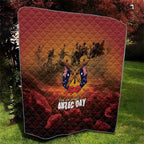 ANZAC Day Lest We Forget Quilt Australian Veterans Remembrance Tribute