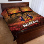 ANZAC Day Lest We Forget Quilt Bed Set Australian Veterans Remembrance Tribute
