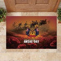 ANZAC Day Lest We Forget Rubber Doormat Australian Veterans Remembrance Tribute