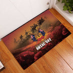 ANZAC Day Lest We Forget Rubber Doormat Australian Veterans Remembrance Tribute