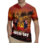 ANZAC Day Lest We Forget Rugby Jersey Australian Veterans Remembrance Tribute